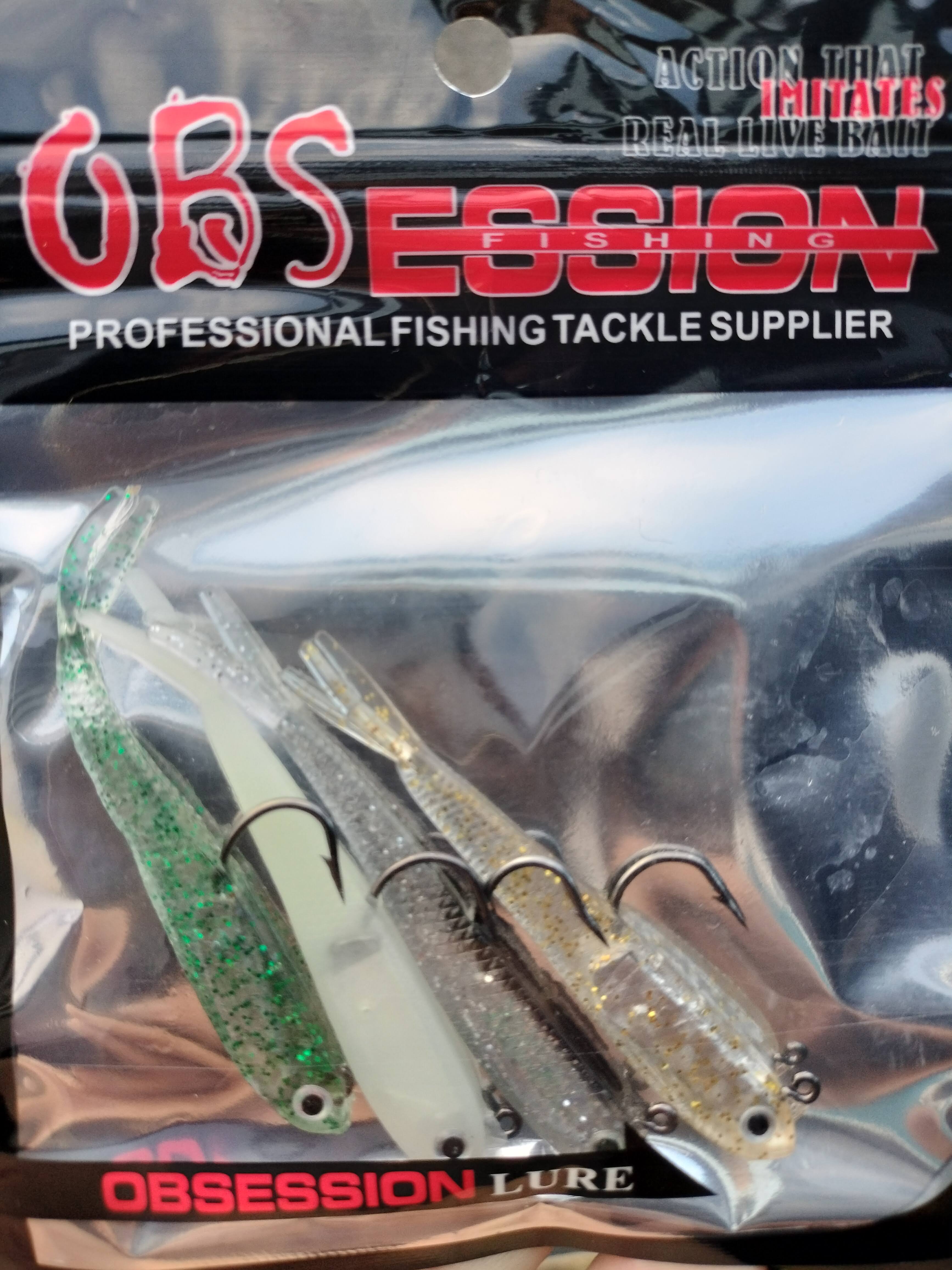 Smelt Pre rigged and Weighted in a mix of colours for microbaiting