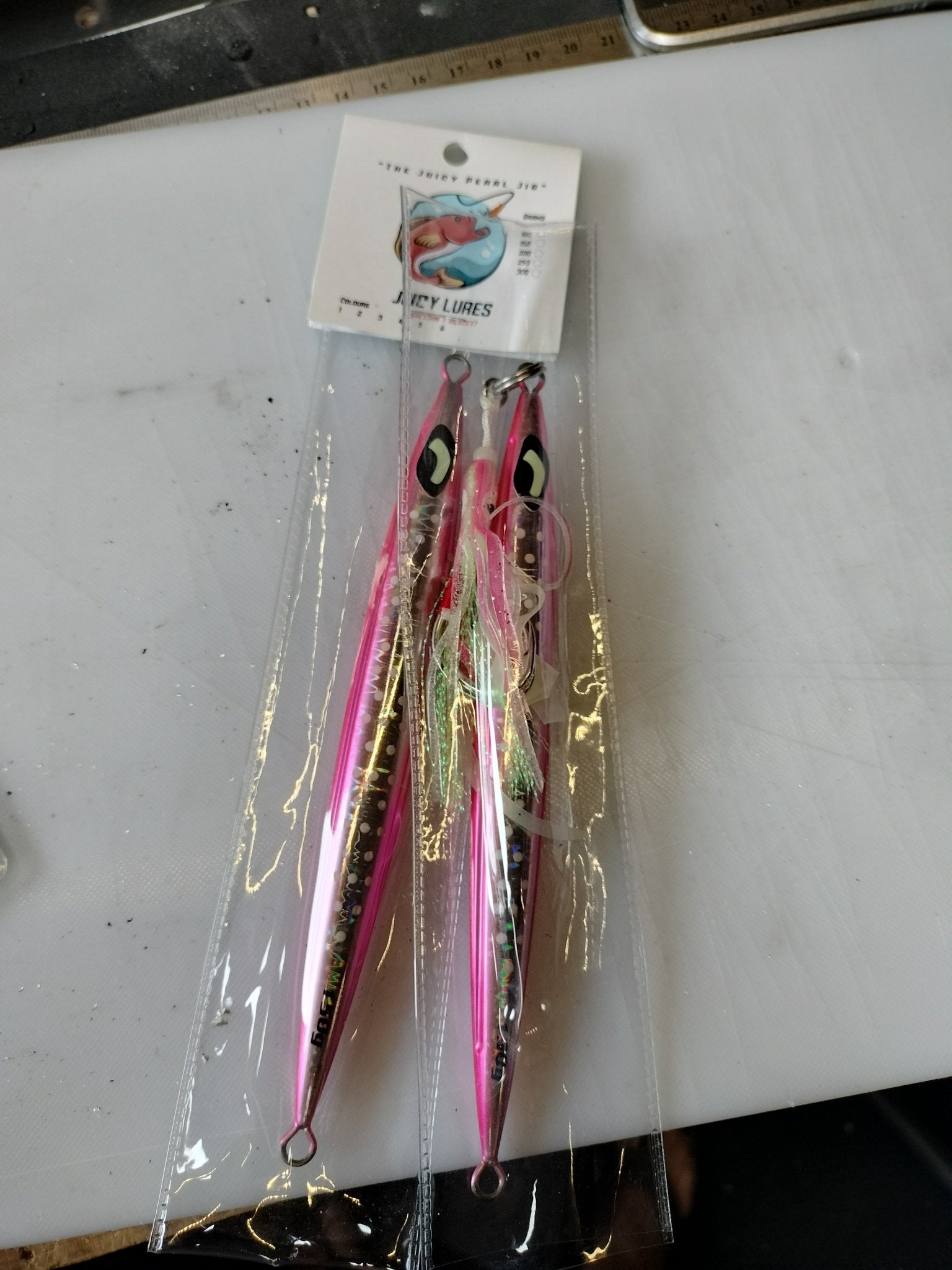 Juicy Pink Pearl - Slow Fall Pitch Jig /Fast Jig - Ultimate Rod Racks NZ