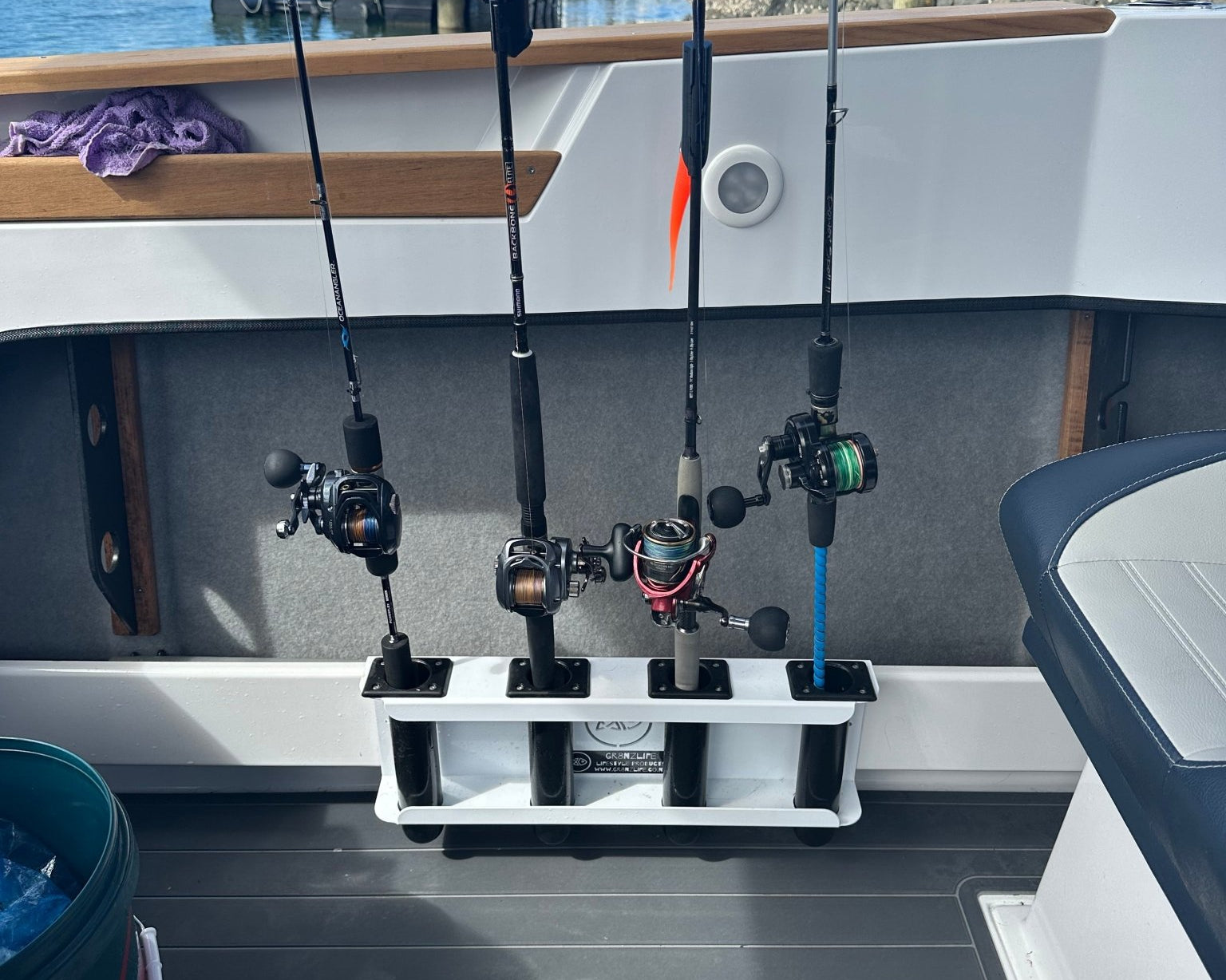 Rod Storage in a Fiberglass Boat - Ultimate Rod Racks NZ