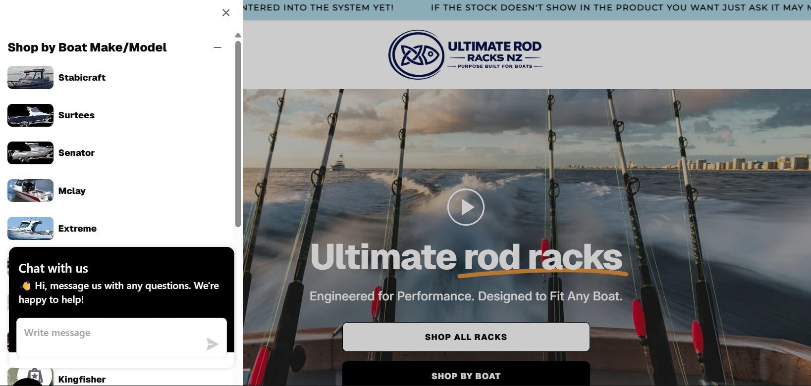 Shop by Boat™ – Because the Best Rod Rack Starts with Your Boat - Ultimate Rod Racks NZ