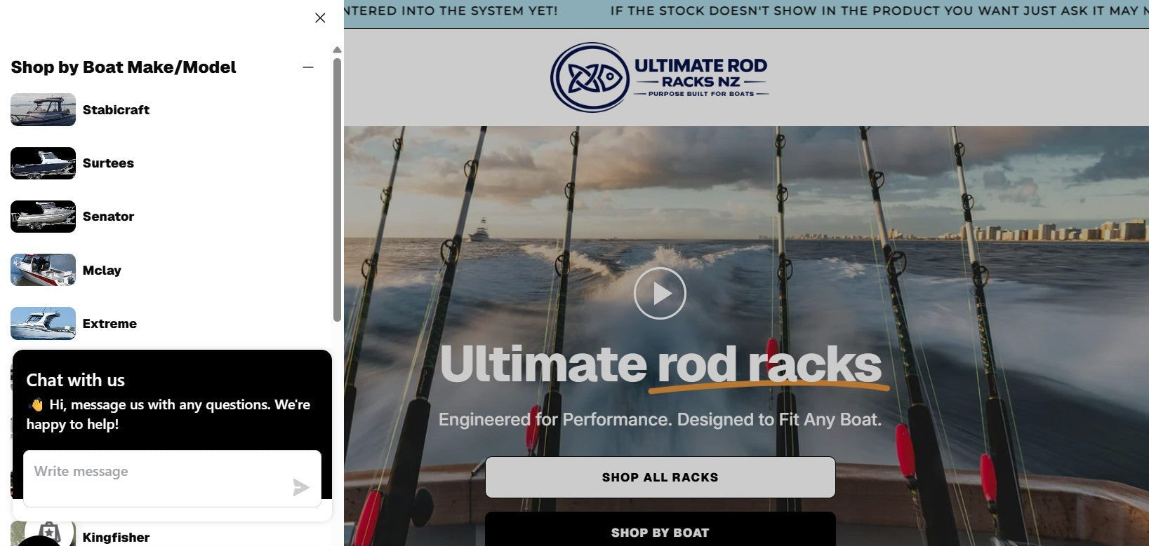 Shop by Boat™ – Because the Best Rod Rack Starts with Your Boat - Ultimate Rod Racks NZ