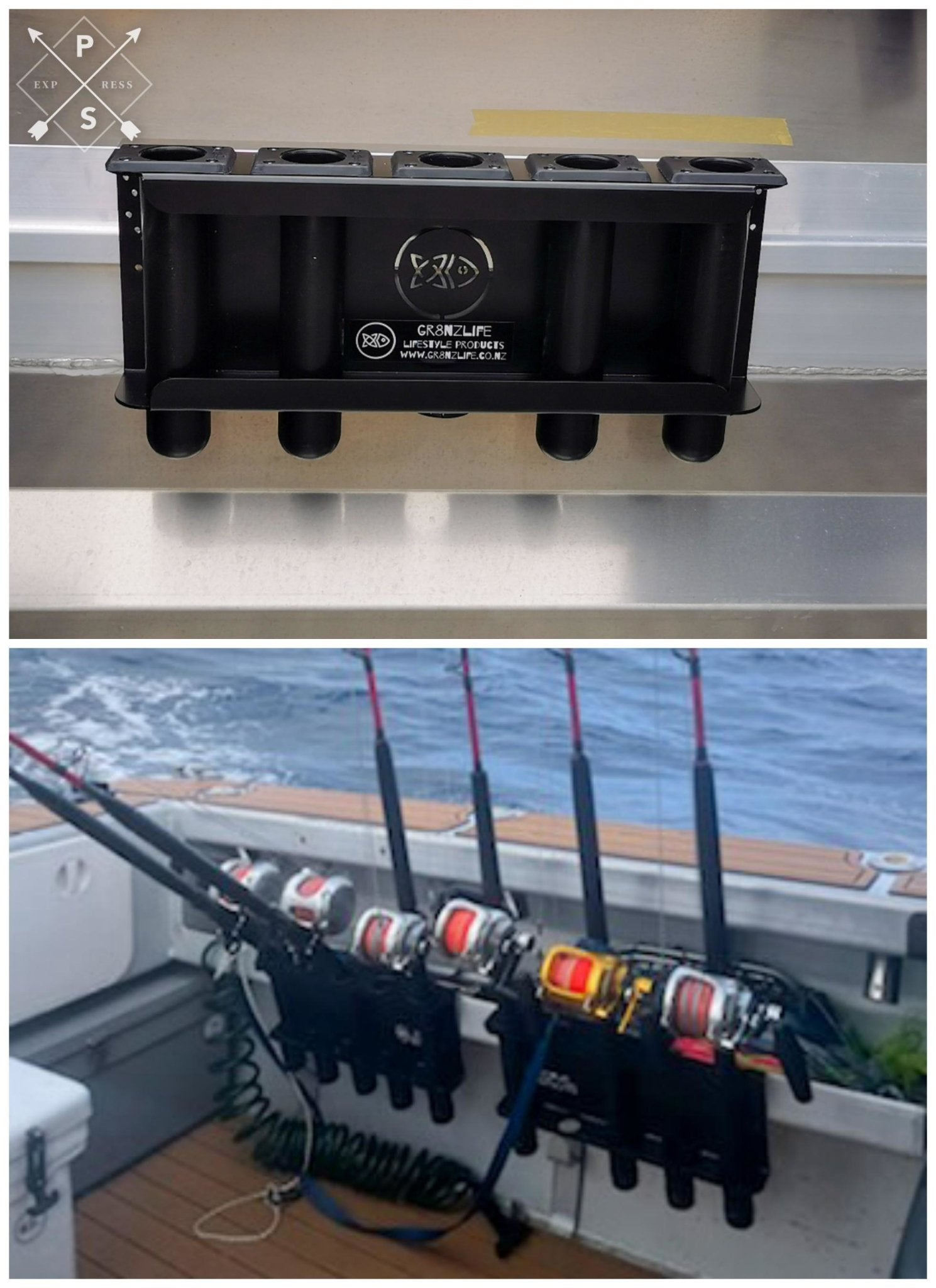5 Rod rod racks ready for Game rods Tailca 50s - Rack S4 - Ultimate Rod Racks NZ