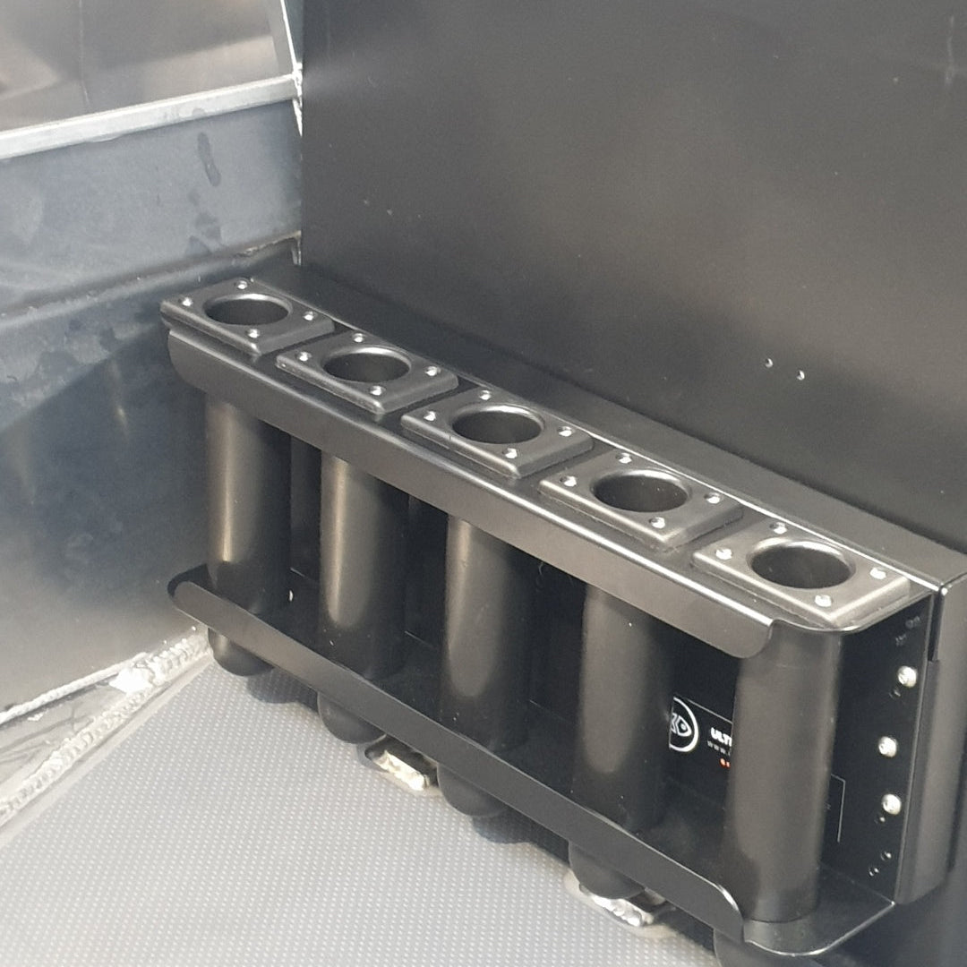 Fixed 5 Rod Rack S3 Console Model Assembly as set up in a Senator SC500