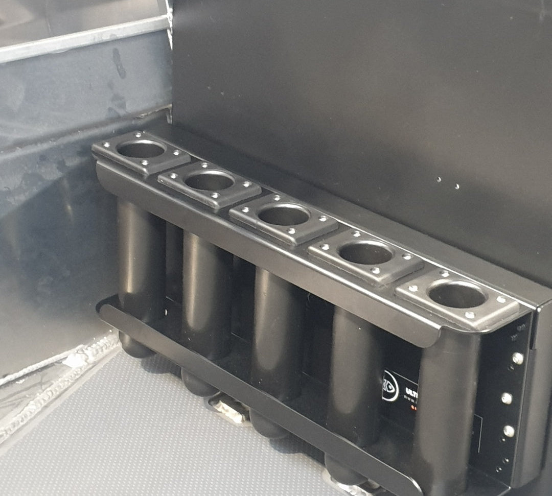 Fixed 5 Rod Rack S3 Console Model Assembly as set up in a Senator SC500