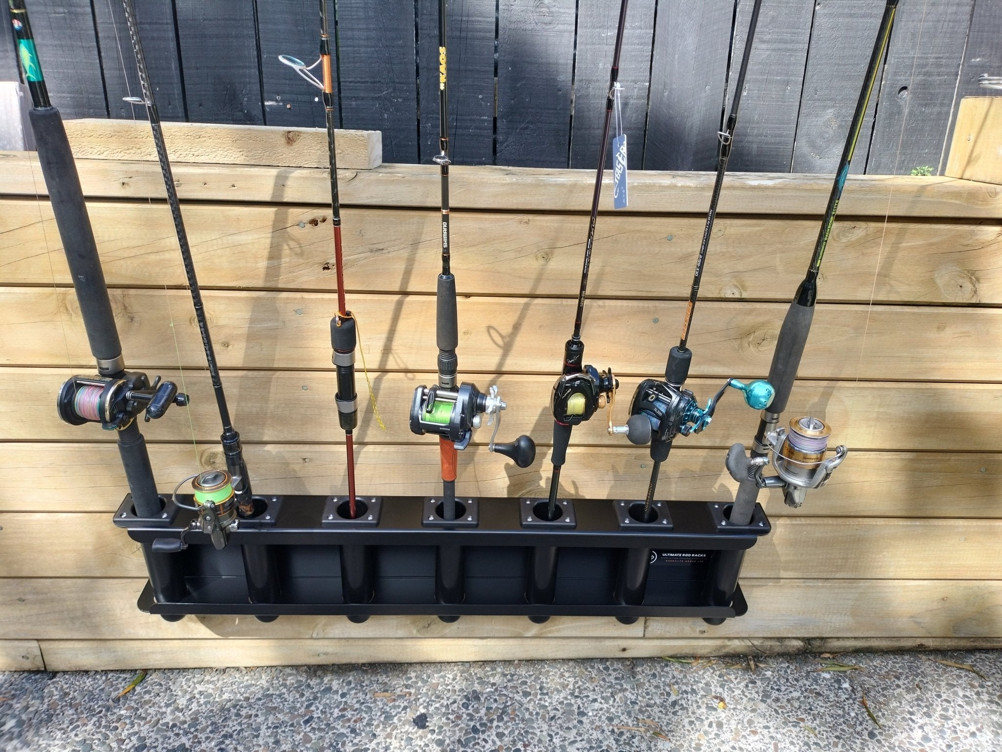 The 7 rod rack is 1mtr long mm with 150mm centres Fryan 44mm