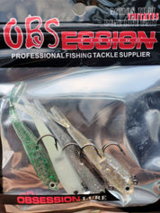 Smelt Pre rigged and Weighted in a mix of colours for microbaiting
