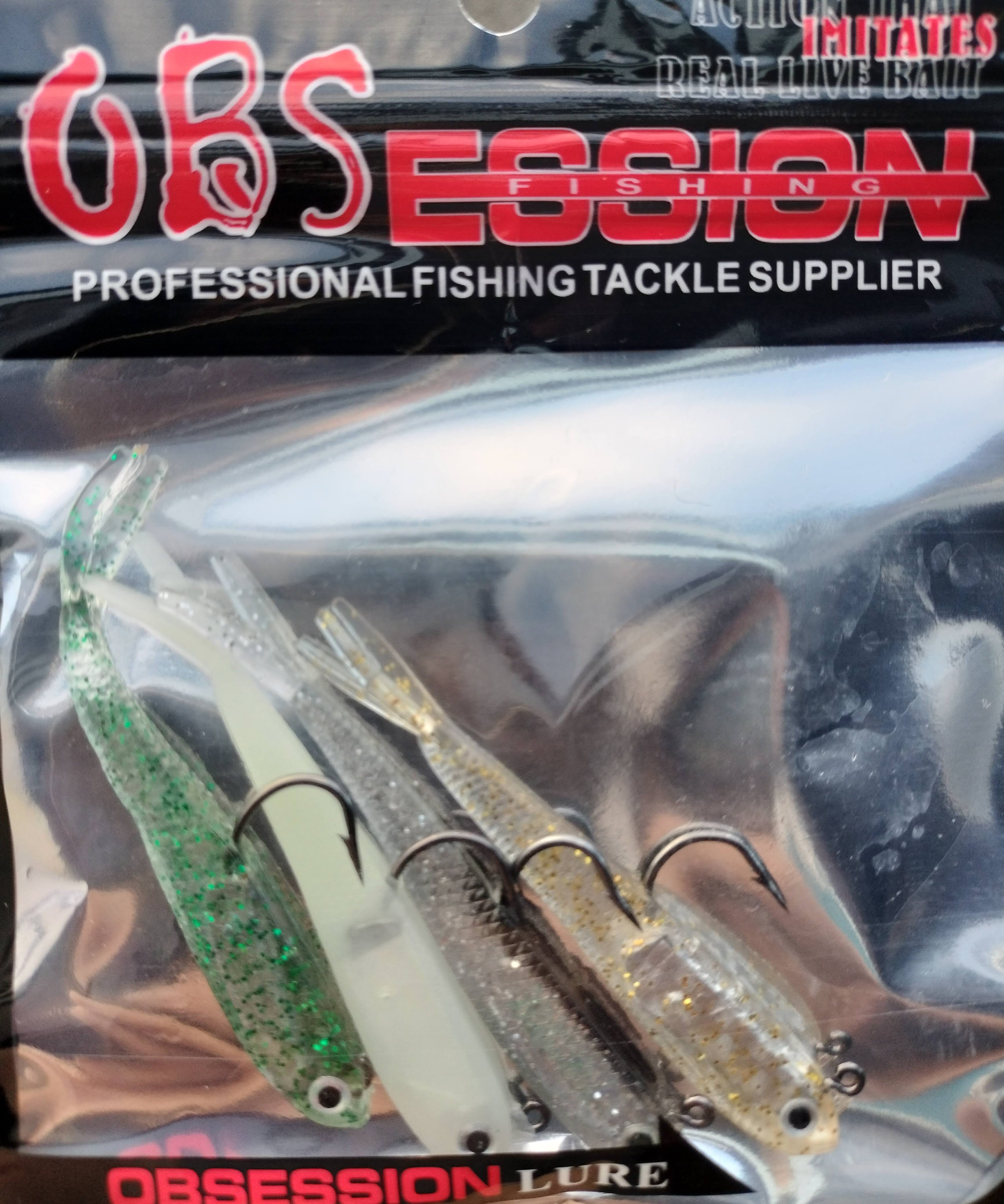 Smelt Pre rigged and Weighted in a mix of colours for microbaiting
