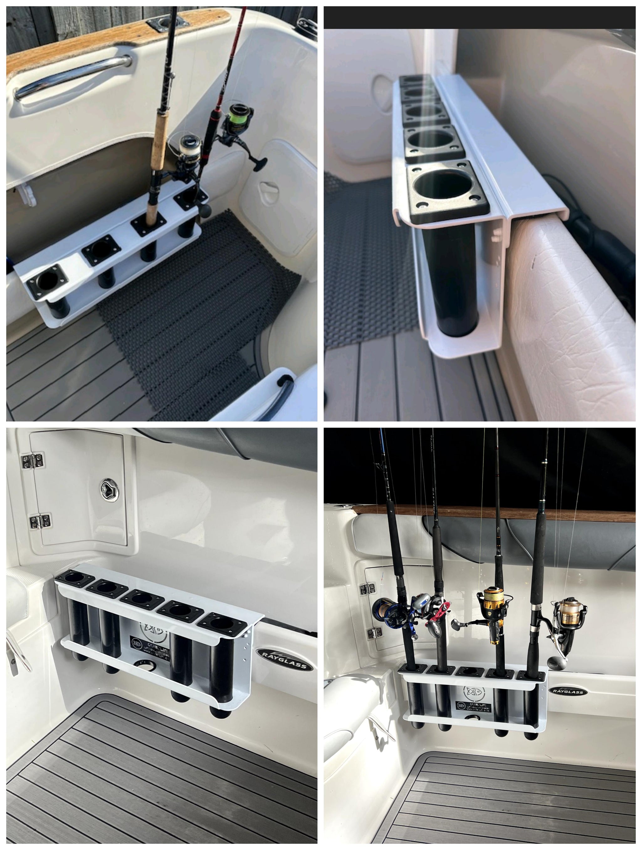 Custom Boat Rod Racks CORE SERIES™ 5 Rod Rack | Configurable for NZ Fishing Boats – Ultimate ...