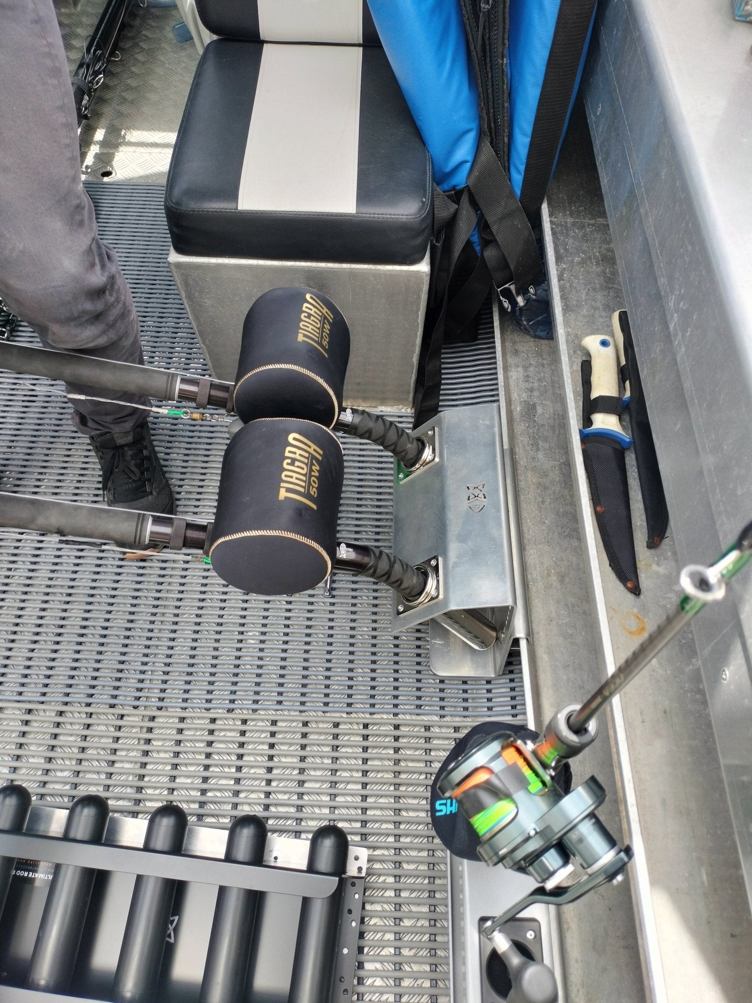 electric fishing rod holder Game Bent Butt Electric Mini 2-Rod Rack