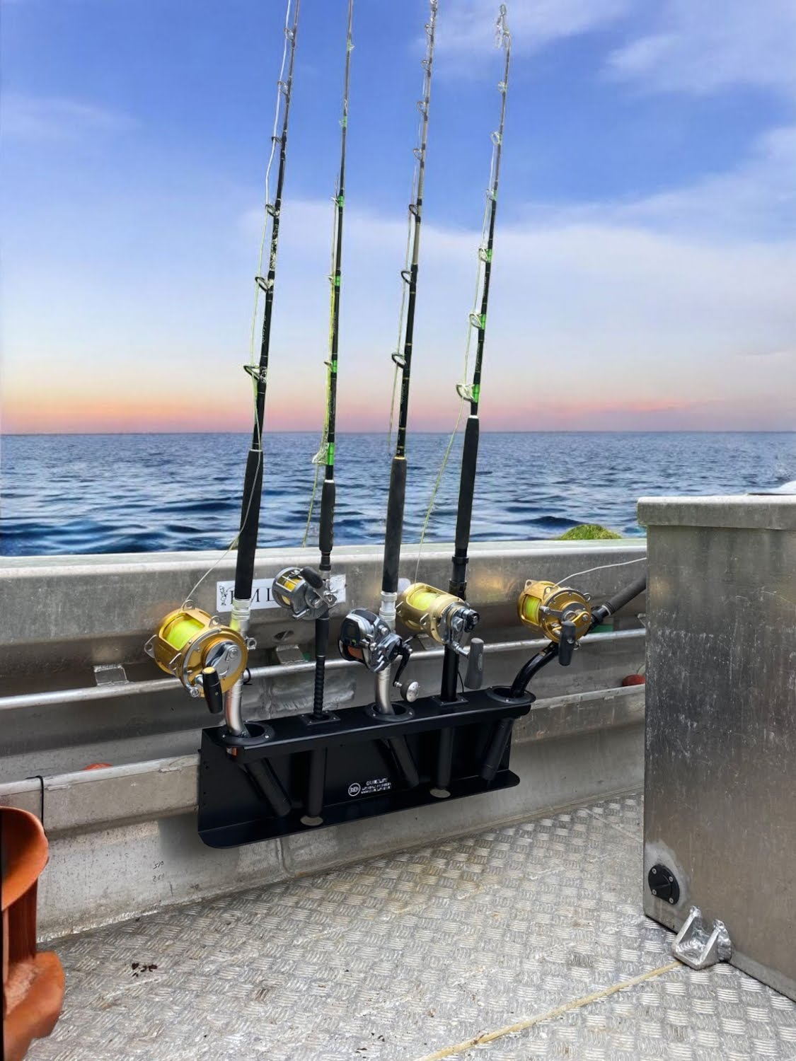 Game Bent Butt hold 3 game racks and two other rods horizontally - Ultimate Rod Racks NZ