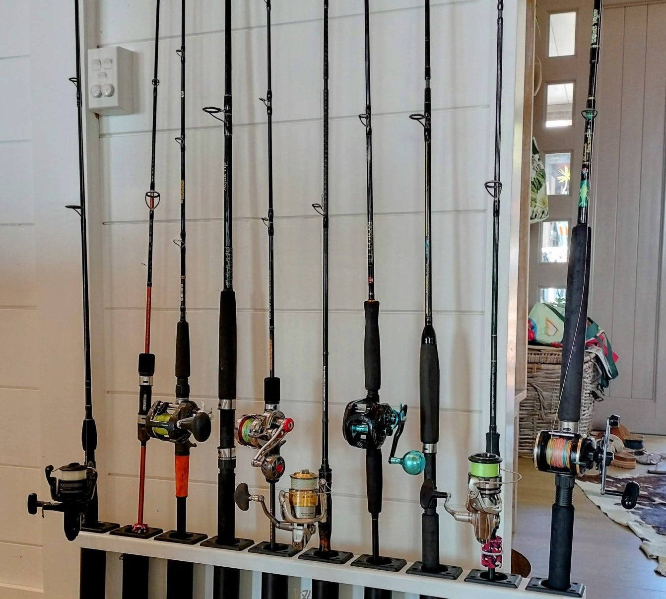 Home Storage Freestanding Rod Rack 10 rod - Ultimate Rod Racks NZ