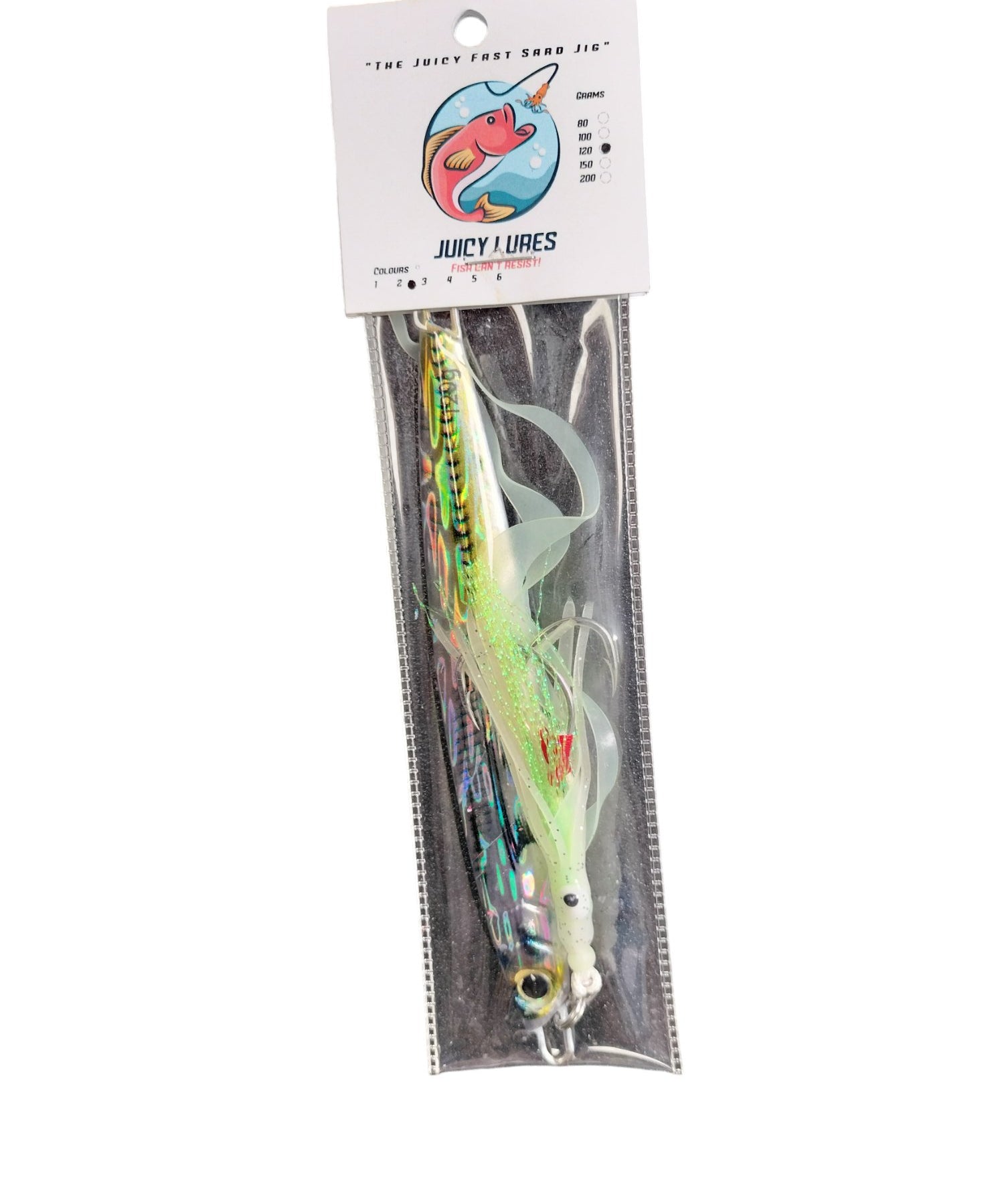 Juicy Fast Sard Jig Lure Metal - Ultimate Rod Racks NZ