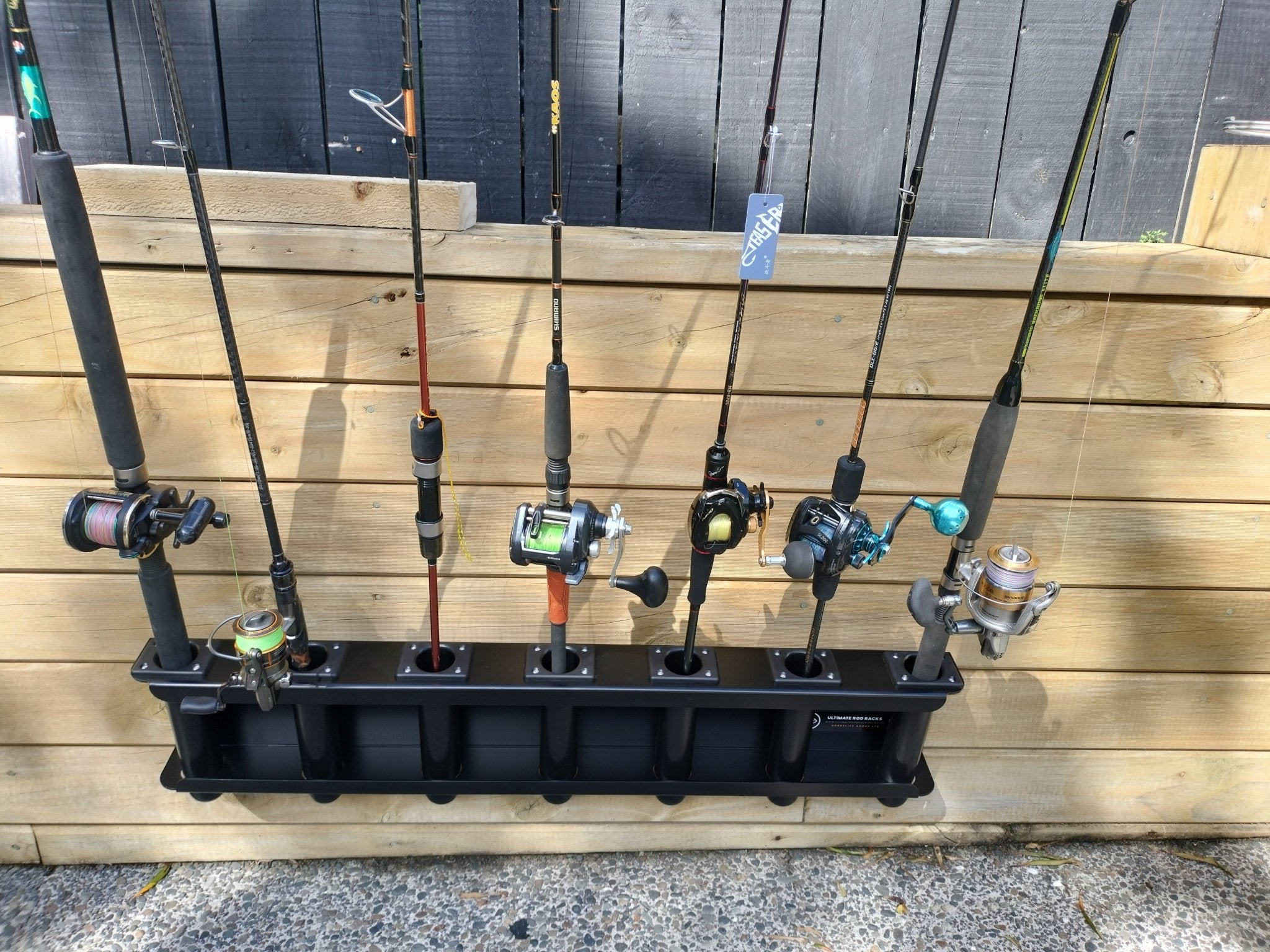 Empty Rod Rack CORE SERIES™ 7 Rod Rack | High-Capacity Boat Rod Storage – Ultimate Rod ...