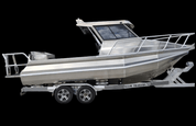 Senator Boats Ultimate Rod Racks re-designed for the Senator Boats for angled/straight pockets, centre consoles, Cuddy 540