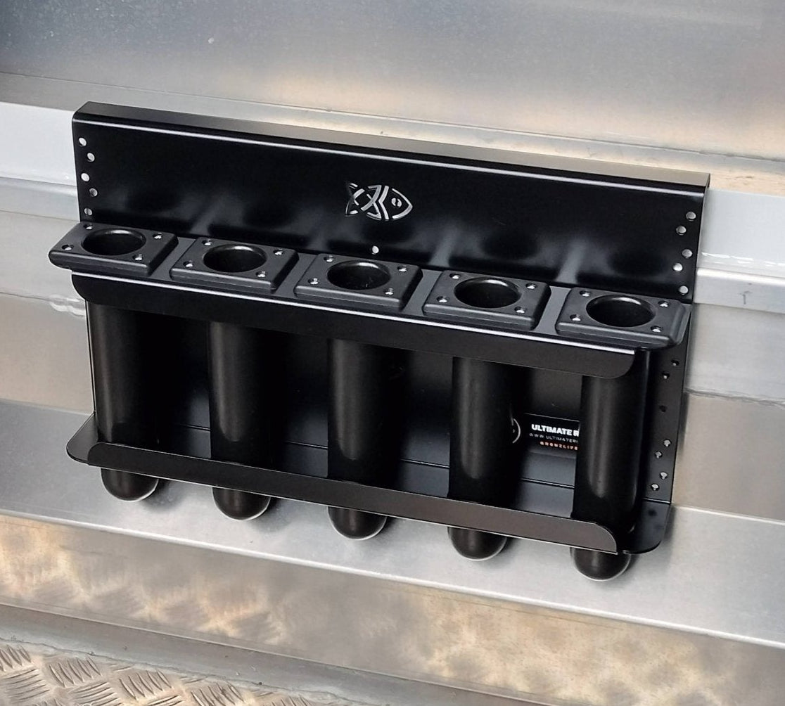 The original and most popular model because its small at only 500mm Stabicraft Rod Racks - Ultimate Rod Racks NZ Full Black unit 