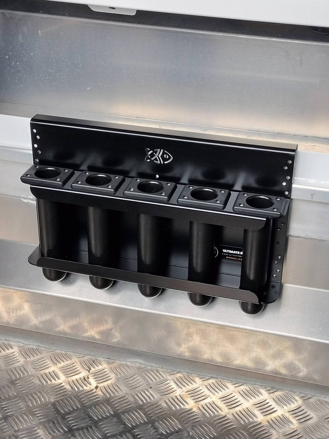 The original and most popular model because its small at only 500mm Stabicraft Rod Racks - Ultimate Rod Racks NZ Full Black unit 