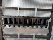 The Removable 10 rod racks is 998mm long with 100mm centres