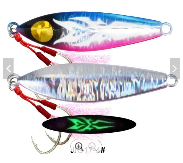 Fish 3D Eyes Saltwater Fishing Lure Metal Jig Lure - Gr8nzlife