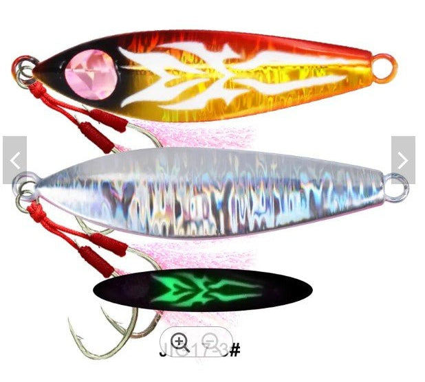 Fish 3D Eyes Saltwater Fishing Lure Metal Jig Lure - Gr8nzlife
