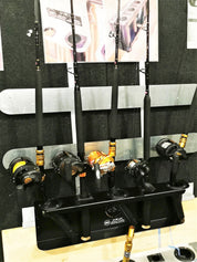 Game Bent Butt  game rods and two other rods horizontally for travel- Ultimate Rod Racks NZ