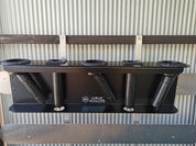 Game Bent Butts 3 game rods horizontally - Ultimate Rod Racks NZ allowing to walk past in a wall mount