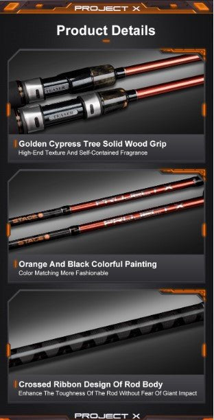 Teaser Project X J10 Slow Pitch Spin Rod 120g-260g - Gr8nzlife