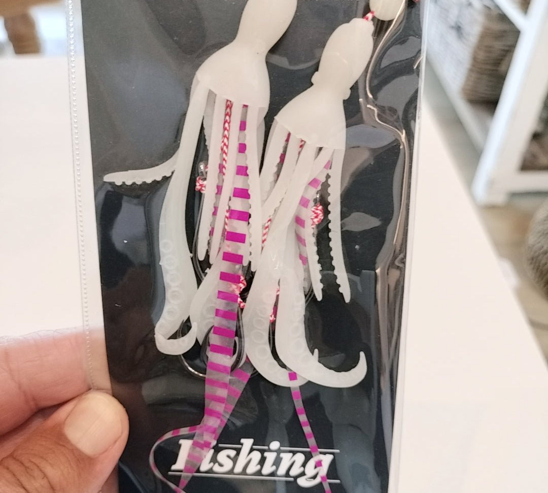 TPE Octy Raptor Z High Quality Jigging Lure Double Assist hook with Squid Skirt Luminous - Gr8nzlife