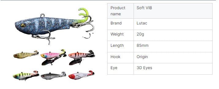 Vibe soft Lure - Gr8nzlife